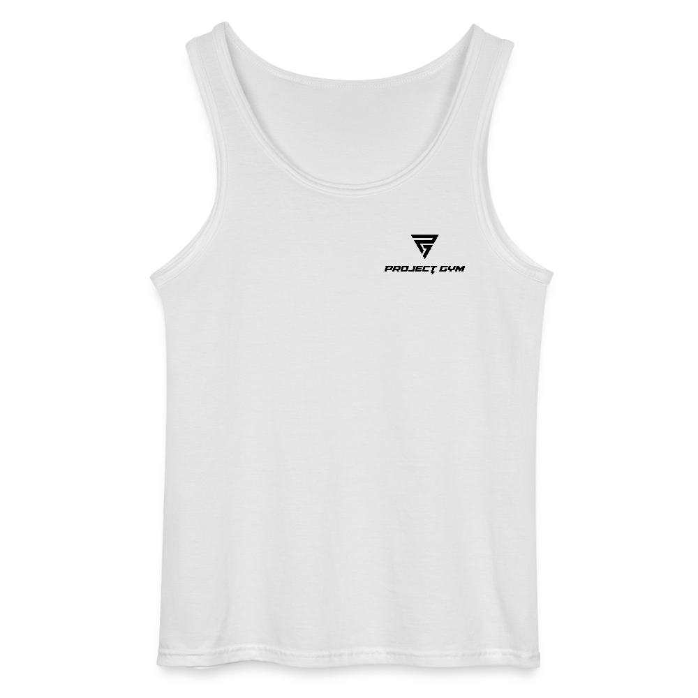 Powerlift Tank Top Men black logo - white