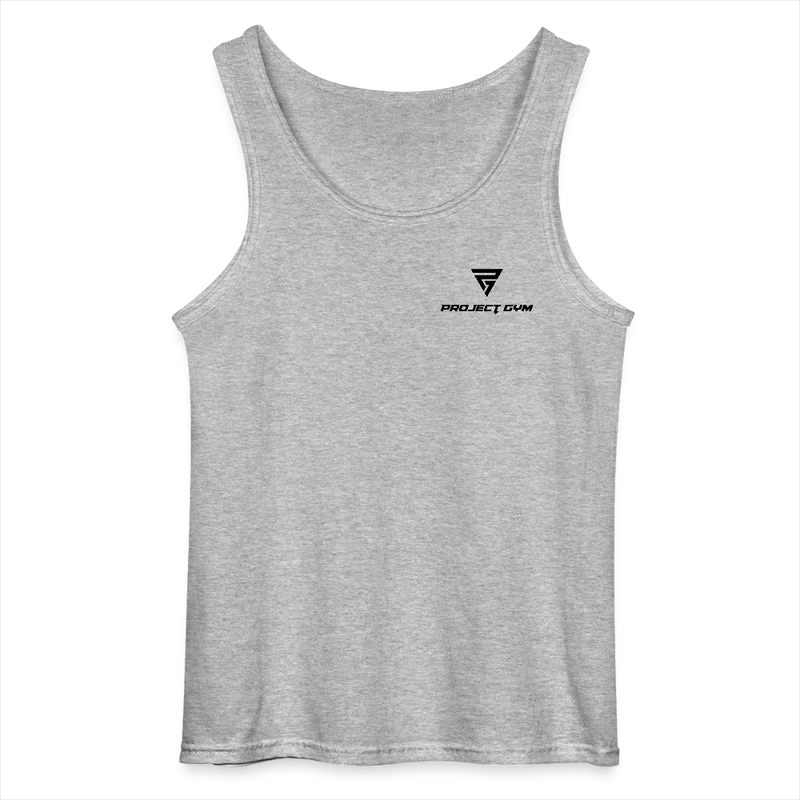Powerlift Tank Top Men black logo - sports grey