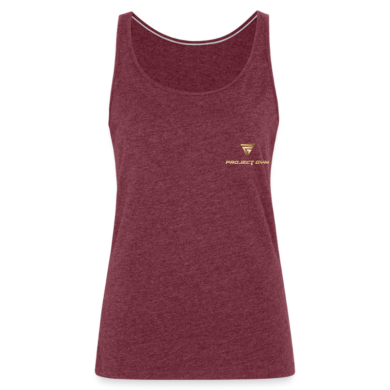 Women’s Premium Tank Top - Bordeauxrot meliert