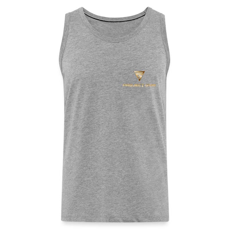 Männer Premium Tank Top - Grau meliert