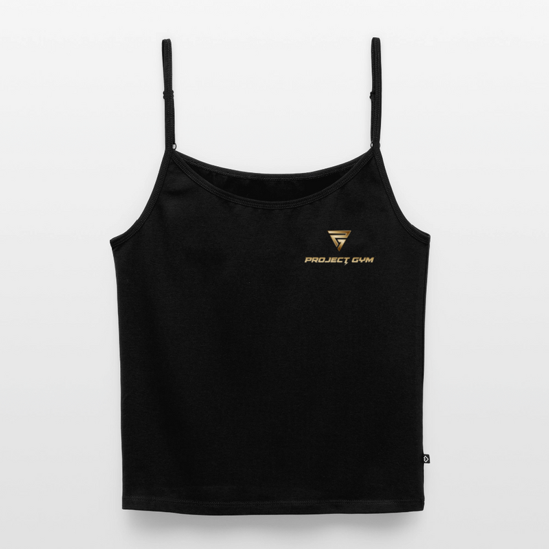 Frauen Spaghetti Tank Top - Schwarz