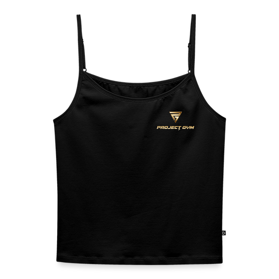 Frauen Spaghetti Tank Top - Schwarz