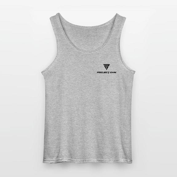Powerlift Tank Top Men black logo - sports grey