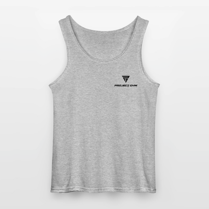 Powerlift Tank Top Men black logo - sports grey