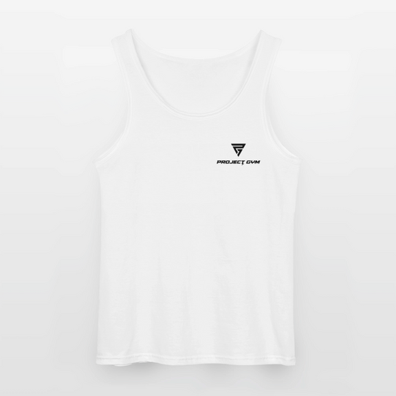 Powerlift Tank Top Men black logo - white