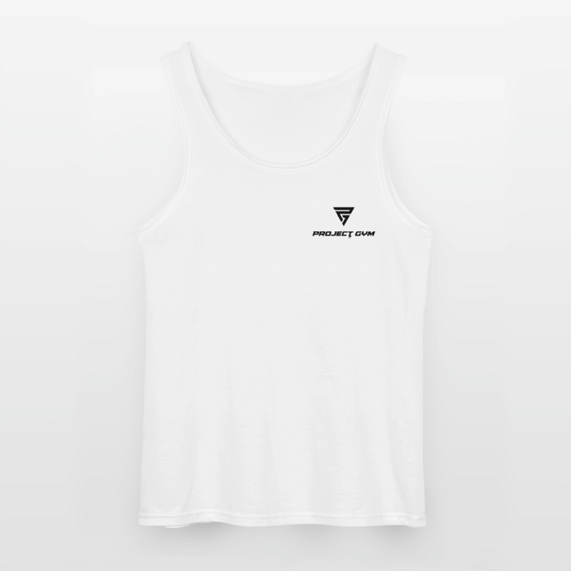 Powerlift Tank Top Men black logo - white
