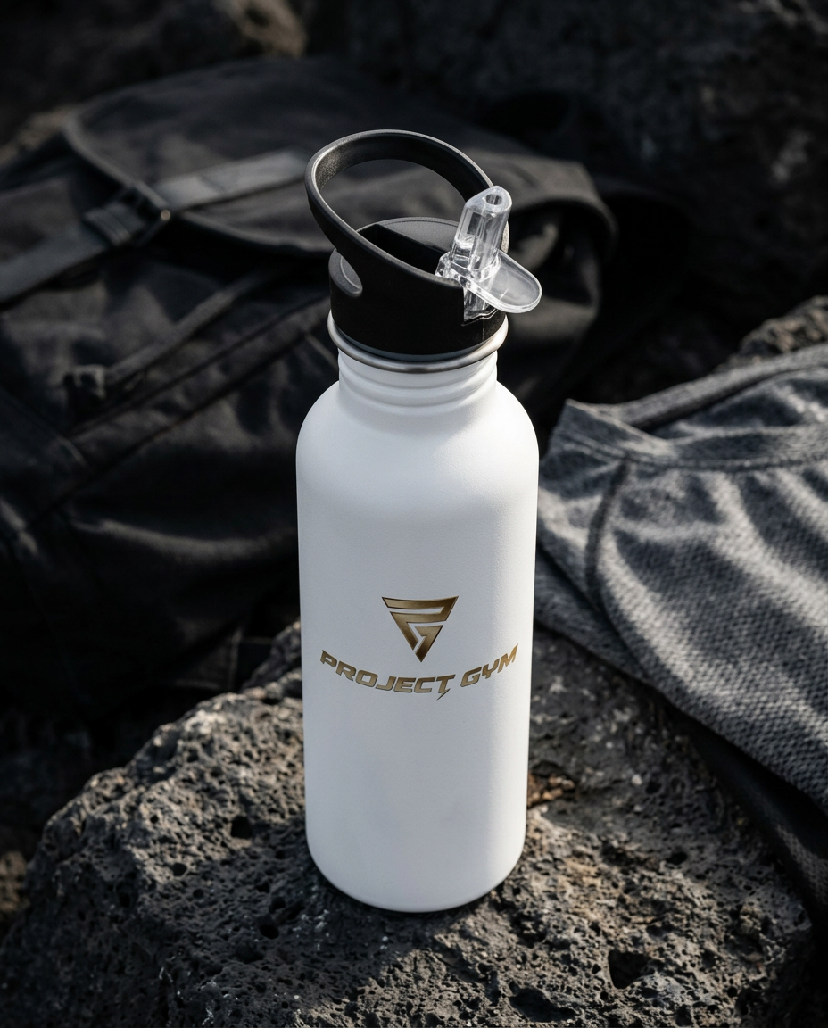 Sportflasche Schwarz Training Fitness 1000 Ml 1L Trinkflasche Gym – Schwarze Edelstahl-Flasche Für Sport, Arbeit & Freizeit