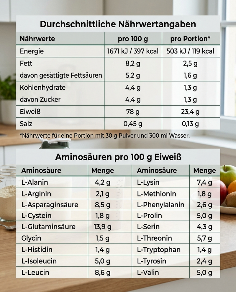 Premium Whey Protein Vanille – 1.000 g